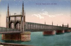 CPA Strasbourg Bridge of the Rhine close to Kehl