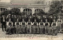 CPA die elsassischen hat Nancy-Dorf von Obsersebach (Folklore bedeckt Kostum) mit einer Kappe