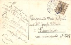 Andenken Strassburg-CPA von elsassischem Lothringen Elsass (Kappenkostumfolklore)