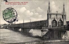 CPA Strasbourg the Bridge of kehl Bridge of the Rhine