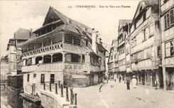 CPA Strasbourg Street of the bath to the plants