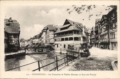 CPA Strasbourg tanneries and old houses with the bath of the plants