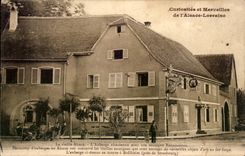 CPA Curiosities and wonders of Lorraine Alsace old Inn with its ensign Renaissance Bofzheim Strasbourg