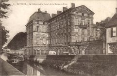 Saverne CPA the castle and the canal of the Marne in the Rhine