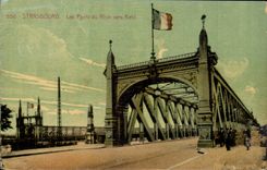 Strasbourg CPA the bridge of Kehl