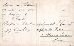 CPA Elsasser Tracht (Folklore bedeckt Kostum) mit einer Kappe