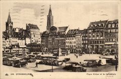 Strasbourg CPA Places Klerber and the cathedral