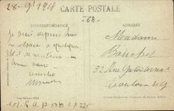 Church of Gildwiller CPA Bombardee by German