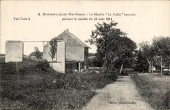 Montreux Jeune CPA the mill the ruail sets fire to during the combat on August 13rd 1914