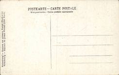 Strasbourg cPA Statues of the large gate (northern dimension)