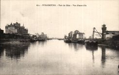 CPA Strasbourg Port of the Rhine Overall picture
