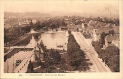 Mulhouse - Sight towards the Basins - CPA