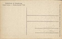 Strasbourg - Strassburg - Dimension Romance - Romanischer Teil - CPA