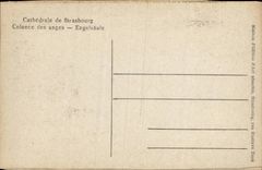 Strasbourg - Strassburg - the Cathedral - Column of the Angels - Engelsaeule - CPA