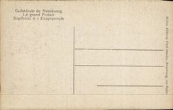 Strasbourg - Strassburg - the Cathedral - the Large Gate - Bogenfeld of Hauptportals - CPA