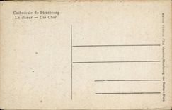 Strasbourg - Strassburg - the Cathedral - Chorus - Das Chor - CPA