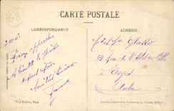 Moosch - partial Sight on the right the military cemetery - CPA