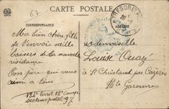 Thann - Sight of the Valley - On the right Castle CPA