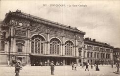 Starsbourg - Strassburg - Train station Central - CPA