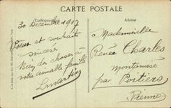 Friendships of Alsace - Souvenir - flower CPA