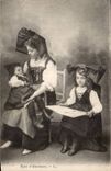 Folklore - Kostume - Arten Elsasser - Kinder - schone Karte CPA