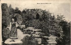 Mount Sainte Odile - Woman with parasol CPA