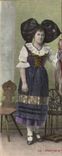 Folklore - Kostume - Elsasser - Frau CPA