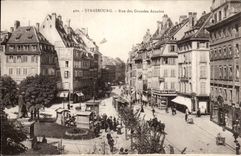 Strasbourg - Strassburg - Street of Large Arcades CPA