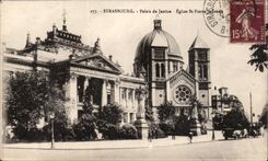 Strasbourg - Strassburg - Law courts - Church St Pierre the Young CPA
