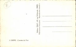 Dieppe - Entrance of Port CPA