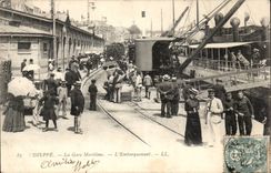 Dieppe - Train station Maritime - the Loading - CPA