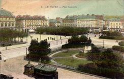 Le Havre - Gambetta Platz - CPA
