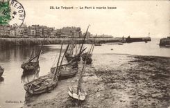 Treport - der Hafen hat niedrige Gezeiten - CPA