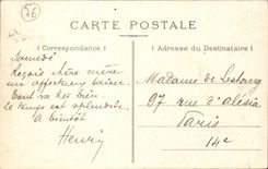 Arch the Battle - the Church and the Garden - CPA