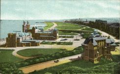 Dieppe - genommenes Schloss Anblick der panoramischen Ansicht - CPA