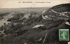 Bonsecours - Panoramic View on Rouen CPA