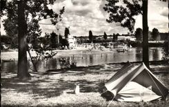 Gournay - the Beach and the Camp-site - CPA
