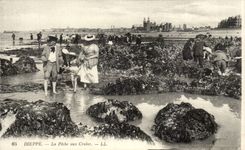 Dieppe - Fischen mit Krabben - CPA