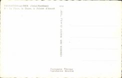 Veulettes - the Beach - the Dam - the Cliff of Upstream - CPA