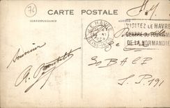 Le Havre - ein Gedanke von Le Havre - Blume - CPA