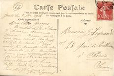 Treport - Eingang des Hafens CPA