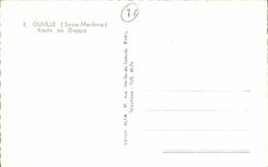 Ouville - Road of Dieppe CPA