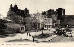 Dieppe - Drehkopfe und Schloss CPA