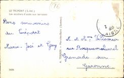 Treport - Treppenhauser des Zugangs zu den Terrassen - CPA