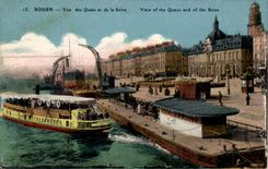 Rouen - Sight of the Quays and the Seine - CPA