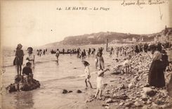 Le Havre - der Strand - CPA
