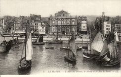 Le Havre - der Handgriff der Piloten - das Museum und die Strasse von Paris - CPA