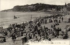 Le Havre - the Hour of the Bath and sight on Heve - CPA