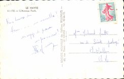 Le Havre - die Foch Allee - CPA
