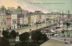 Le Havre - Quay der Orleans-und Bassin Werbung - CPA